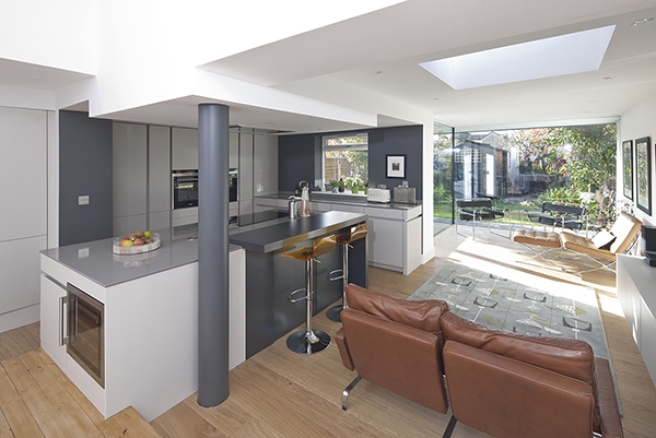 Recessed blind feature design in Anniesland extension