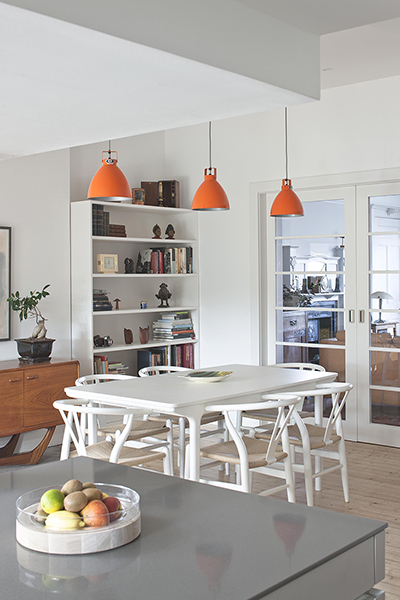 Anniesland extension living area with skylight