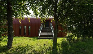 Kinross Passive house entrance contemporary architecture