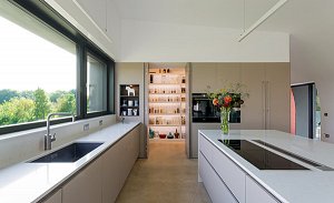 Pantry in new contemporary kitchen near Milnathort, Kinross