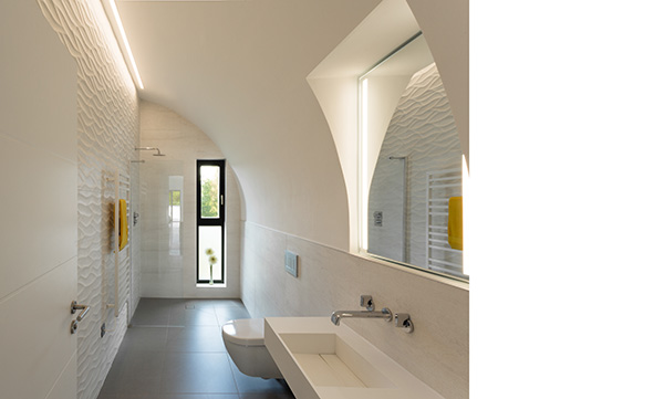 shower room, wet-room design in new contemporary house near Kinross Perthsire