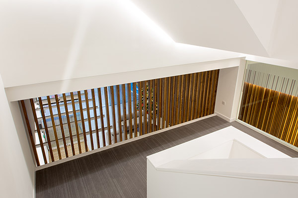 staircase landing in Edinburgh offices
