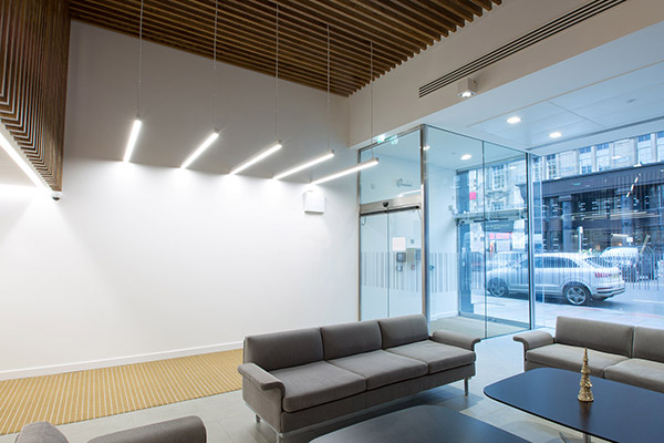 staircase in architect designed Edinburgh offices