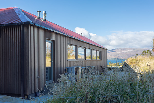 sea view from rear of new house, Argyll
