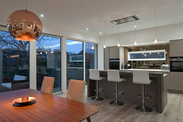kitchen in new architect designed Bearsden house