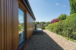 Larch cladding on extension, Milngavie