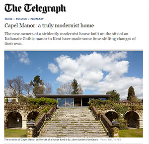 Scottish Architect designed Capel Manor Pavilion in the Telegraph