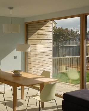 detail of Troon extension by Scottish architect