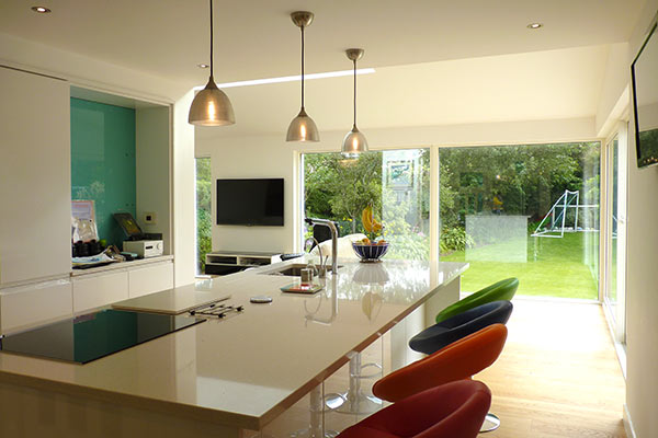 Extension to Art Deco House in Troon by Scottish architect