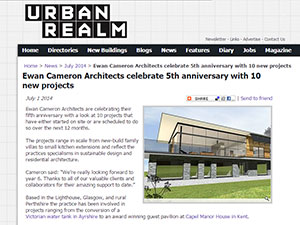 Urban Realm features Ewan Cameron Architects recent projects