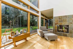Architect designed kitchen woodland villa perthshire